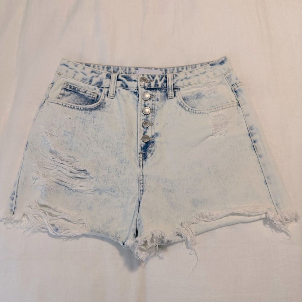 Vervet Denim Shorts Acid Wash Size M